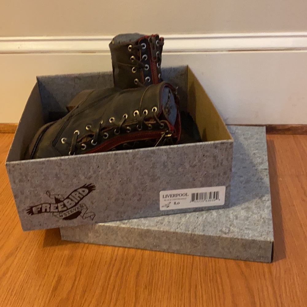 Freebird Black Boots. Liverpool Size 8